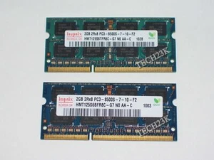 Hynix 2GB Laptop Memory HMT125S6TFR8C-G7 So-Dimm PC3-8500 PC3-1066MHz 2GB ea - Picture 1 of 1