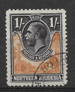 N.RHODESIA, EDICIÓN KGV 1925, 1/- SG 10, BUEN USADO, GATO £1,75 - Imagen 1 de 1