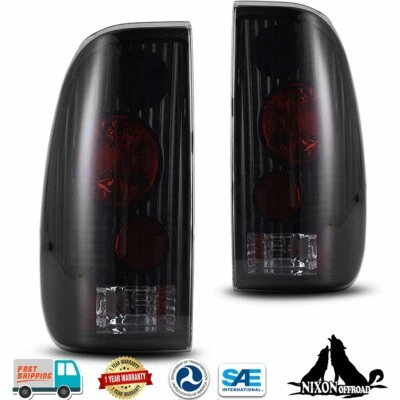 Smoke Tail Lights For 1997-2003 Ford F-150/99-07 F-250 F-350 F-450 Super Duty - Image 1 of 4