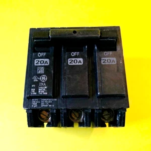 ⚡GENERAL ELECTRIC GE THHQB32020 20A 3 POLIG THHQB 240V SCHRAUBSCHUTZSCHALTER⚡ - Bild 1 von 8