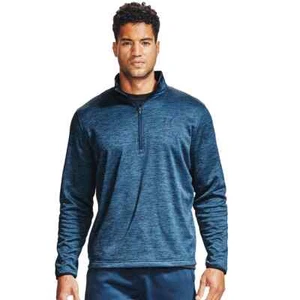 Herren UNDER ARMOUR Fleece 1/2 Reißverschluss Shirt Small Academy blau oder schwarz neu mit Etikett ($ 55) - Bild 1 von 1
