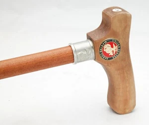 United States Marine Corps Gifted Wooden Walking Stick/Cane W/ 2 Emblems. Unused - Picture 1 of 4