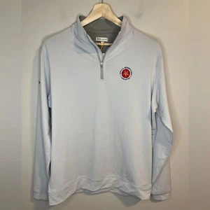 Peter Millar Light Gray Quarter-Zip Pullover 2024 Women’s 79th US Open - Picture 1 of 9