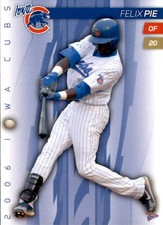 2006 Iowa Cubs Multi-Ad #1 Felix Pie Dominican Republic DR Baseball Card