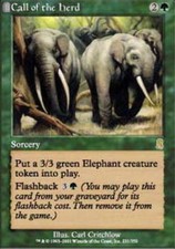 MTG magic cards 1x x1 Light Play, English Call of the Herd Odyssey