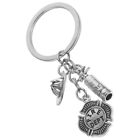  Firefighter Jewelry Backpack Pendant Alloy Man Dept Key Ring
