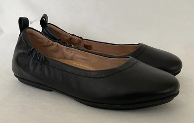Fitflop ALLEGRO CLOSED TOE LEATHER BALLET FLATS Size US 7.5 UK 5.5 Q74-001 BLACK - Image 1 of 4
