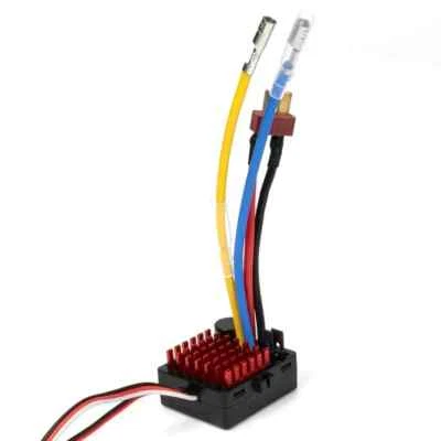 Водонепроницаемый 60A матовый электронный контроллер скорости ESC для радиоуправляемого автомобиля SCX10 TRX4 D90 - Изображение 1 из 4