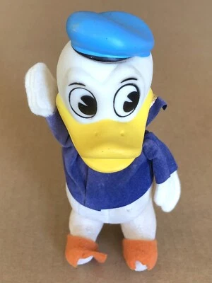 JUGUETE DE PELUCHE VINTAGE WALT DISNEY DONALD DUCK 6" * JAPÓN * BUEN ESTADO Foto 1 de 4