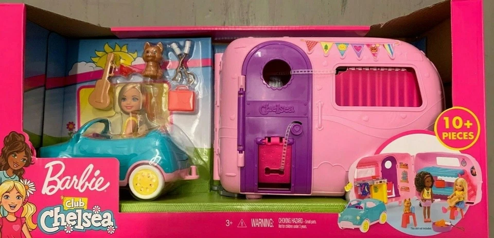 2018 Barbie Club Chelsea PINK & PURPLE CAMPER ONLY Mattel #FXG90