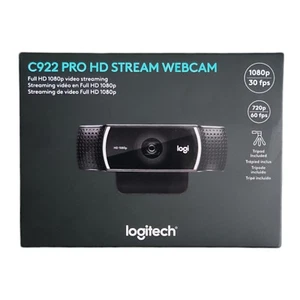 BRAND NEW Logitech C922 Pro Stream Webcam Full 1080p HD 960-001087 - Afbeelding 1 van 6