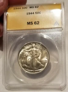 1944 50C Walking Liberty Half Dollar ANACS MS-62 GREAT - Picture 1 of 4