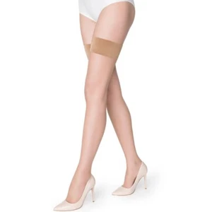 Dolores 'Nicole' women's stockings with smooth elastic on a silicone base 20 Den - Picture 1 of 30