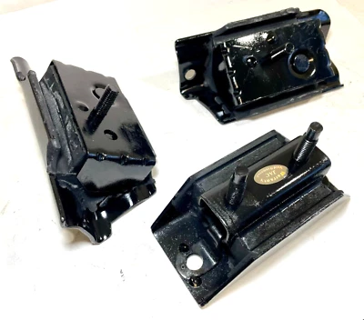 Front Motor Mounts & Trans Mount Set 3PCS for 87-93 Ford F-150, F250 5.0L 5.8L - Image 1 of 4