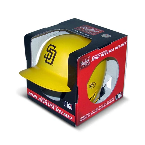 San Diego Padres Gold Chrome MLB Rawlings Replica MLB Baseball Mini Helmet Cover