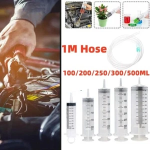100ml-500ml Reusable Tube For Pet Feeding Syringe With Scale Large Pump 1m Tube - Picture 1 of 15