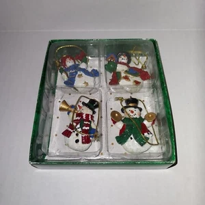 Mini Snowmen Ornaments Set Of 4 - Picture 1 of 19