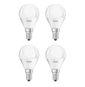 OSRAM Golf Ball LED 5w Small Screw P40 E14 SES 40w Cool White 4000k 4 Pack - Picture 1 of 5