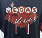 Bowling Shirt Men Size XL Red/ Black Cruz in USA Vegas Baby Vegas