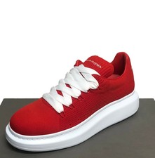 alexander mcqueen knitted wedge sole sneaker