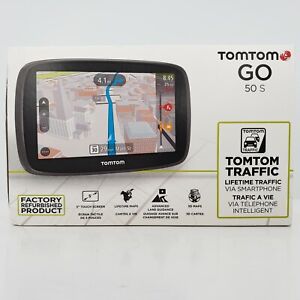 TomTom GO 50S Portable GPS 50-S Car US/Canada/Mexico Map LIFETIME TRAFFIC Travel