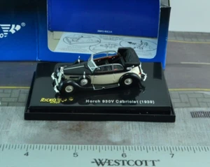 Ricko 38652 Horch 930V 1939 Cabriolet Black / White 1:87 Scale HO - Picture 1 of 2