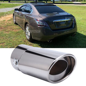 Car Exhaust Pipe Tip Rear Tail Throat Muffler Stainless For Nissan Versa Maxima