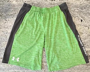 Under Armour Youth Medium Heather Green Athletic Shorts - Picture 1 of 3