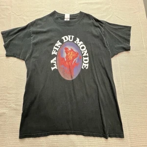 Vintage 90’s Men’s Single Stitch LA FIN DU MONDE Graphic T-shirt - Size XL - Picture 1 of 8