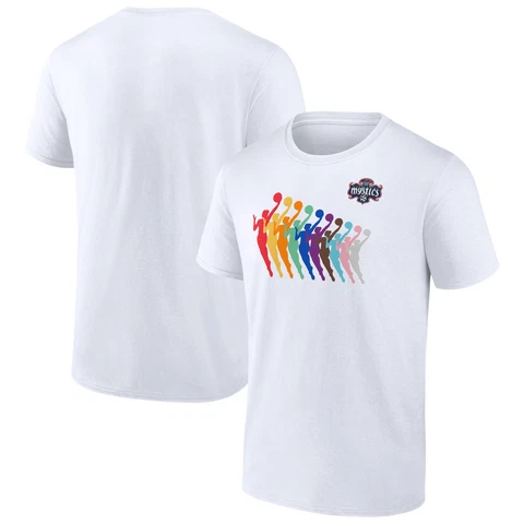 Men's Fanatics Branded White Washington Mystics Pride T-Shirt Cover