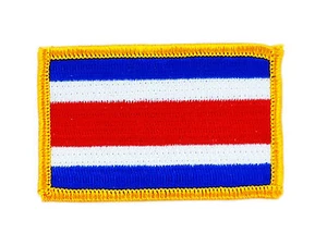 FLAG PATCH PATCHES COSTA RICA IRON ON COUNTRY EMBROIDERED WORLD FLAG - Picture 1 of 1