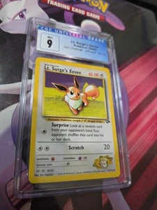 Pokemon Eevee 51/132 Gym Challenge WOTC Pokemon Card CGC 9 MINT UNLIMITED - Picture 1 of 1
