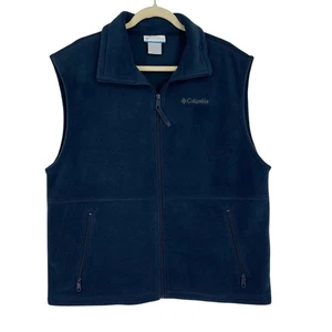 Chaleco polar Columbia azul para hombre grande excelente estado - Imagen 1 de 9