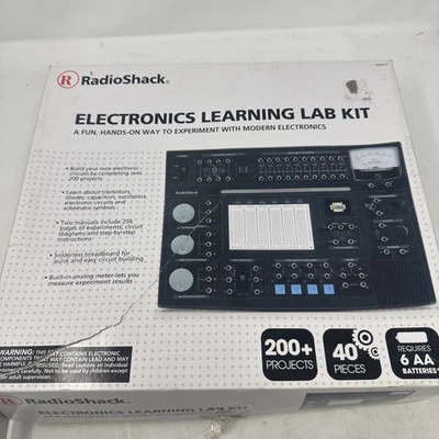 Kit de laboratorio de aprendizaje electrónico RadioShack - 200+ proyectos, 40 piezas, Foto 1 de 4
