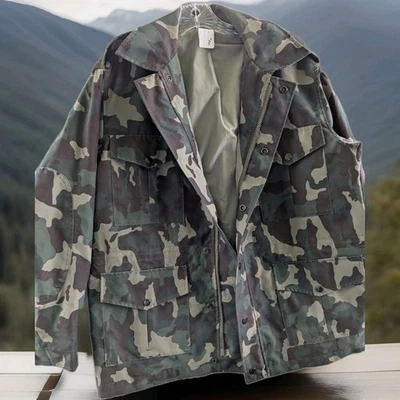 Hunting Size 42 Camouflage ARTEX Coat  Men Full Zipper Pockets Storage Straps - Image 1 of 4