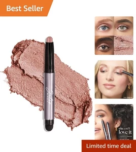 Rose Shimmer Crème-to-Powder Waterproof Eyeshadow Stick with Built-In Smudger - Picture 1 of 11