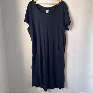 Zim & Zoe Chic Black Midi T-Shirt  Dress Womens 18 - Picture 1 of 5