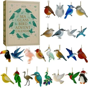 Sea Glass Bird Advent Calendar 2025, Exquisite Bird-Themed 24 Days Calendars Cou - Picture 1 of 9