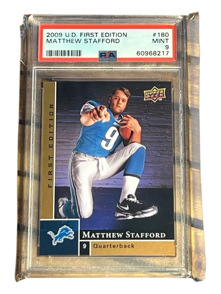 2009 UPPER DECK First Ed. Matthew Stafford Detroit Lions (RC) #180 (60968217) - Image 1 of 4