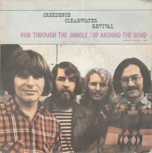 CREEDENCE CLEARWATER REVIVAL Run Through The Jungle French 7" 45 - Imagen 1 de 4