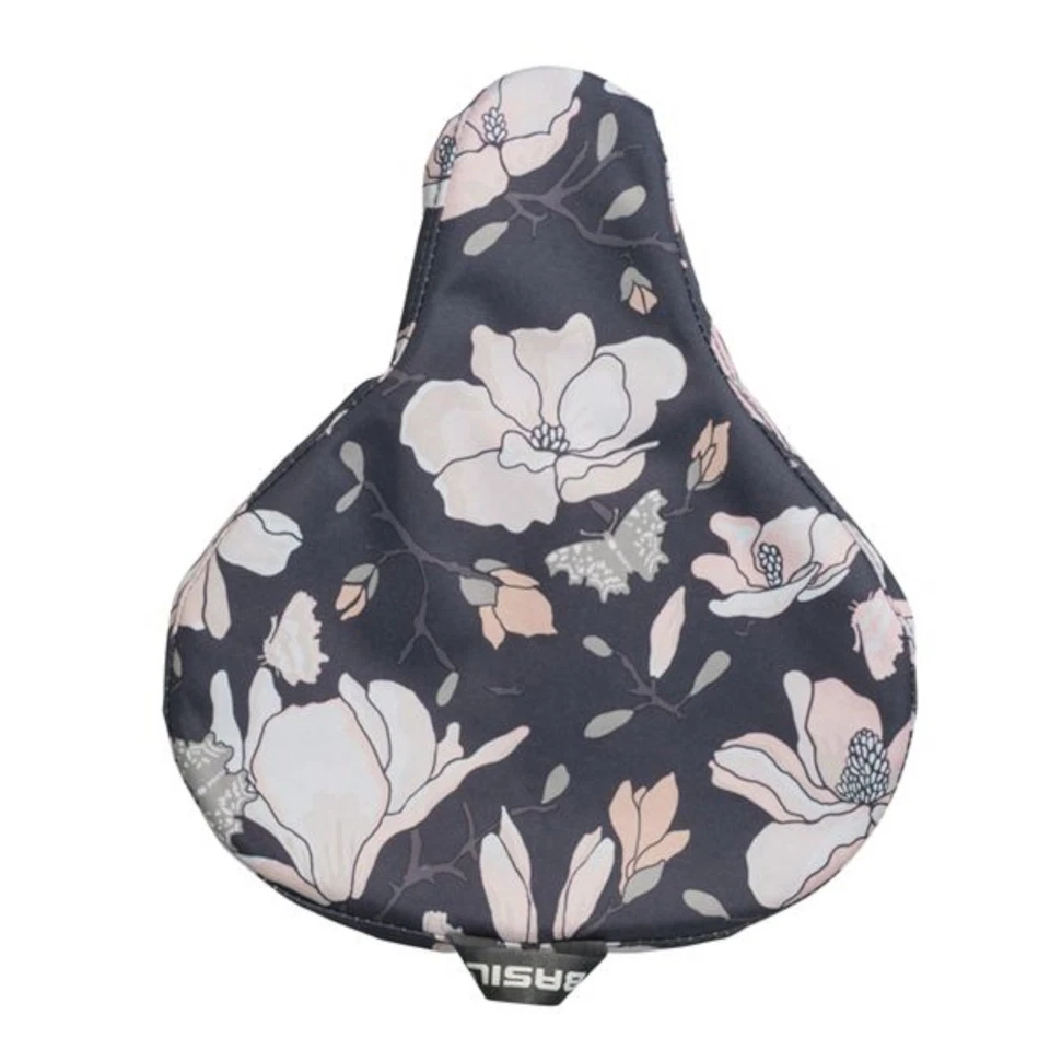 Cubierta de sillín impermeable albahaca magnolia cubierta de asiento de bicicleta protección pastel Foto 1 de 3