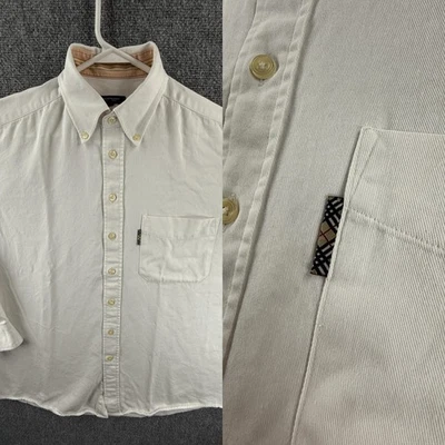 Burberry Nova sarga abotonada Londres algodón grande Reino Unido blanco para hombre Foto 1 de 4