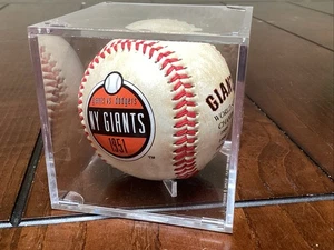 Bola de recuerdo de los Gigantes de Nueva York 1951 Gigantes Vs Dodgers ~ Fechas de campeones de la Serie Mundial - Imagen 1 de 9