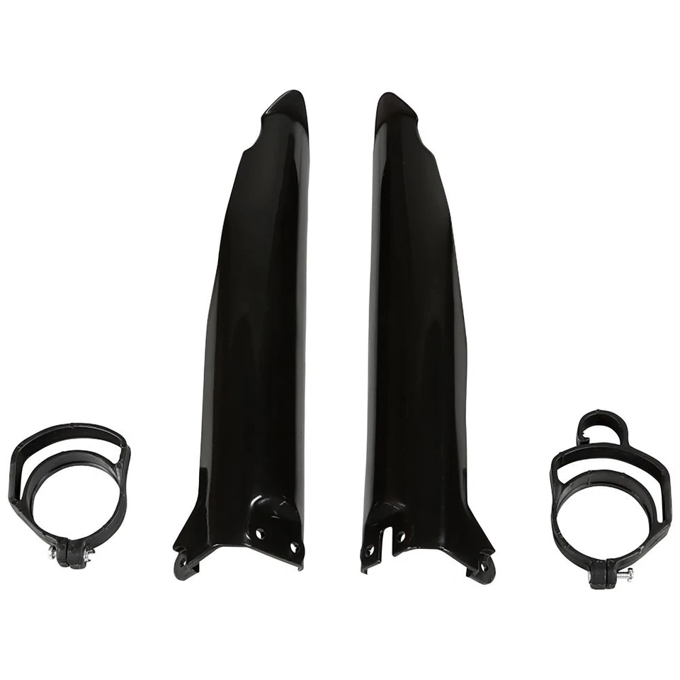 UFO Fork Guards Covers Protectors Black Kawasaki KX125 KX250 KX500 1996-2003 - Image 1 of 1
