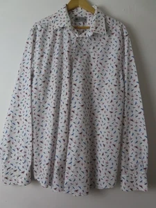 Camicia Turner & Sanderson colletto 17,5" - bianca (libellule multicolore) - Uomo - Foto 1 di 7