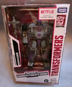 Figura de Netflix Takara Tomy Transformers WFC Trilogy Decepticon Mirage nueva en caja - Imagen 1 de 4