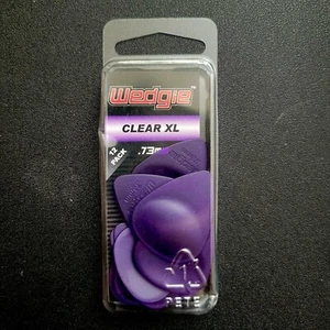 Guitarra Ergonómica Wedgie Clear XL .73mm Púrpura Paquete de 12 | Mediana - Imagen 1 de 2