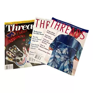 Threads Magazine Sewing Lot 3 Various 1994 1998 2002 Fashion - Picture 1 of 3