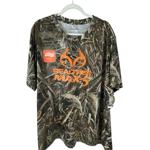 Realtree Max-5 Men's Camouflage Hunting T-Shirt 2XL Outdoor Gorpcore Oversized - Picture 1 of 8
