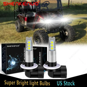 2 Stück 6000K LED-Scheinwerferlampen für EZGO TXT Medalist Shuttle Arbeitstier RXV Wagen - Bild 1 von 12